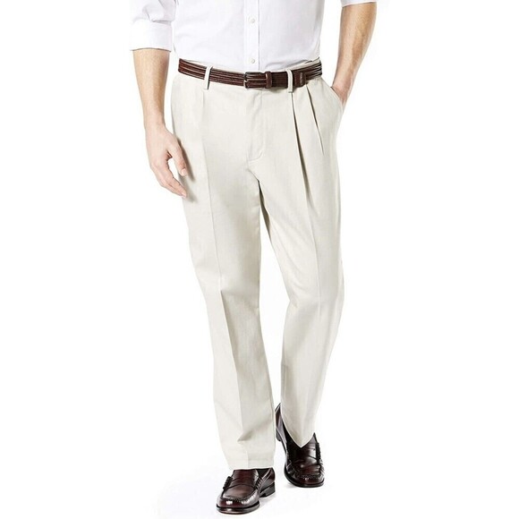 NWT Dockers Men’s Signature Khakis Beige/Stone Sz 34x32 Retail: $62 NEW - Picture 3 of 14